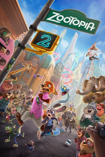 Zootopia 2 poster, illustrative artwork